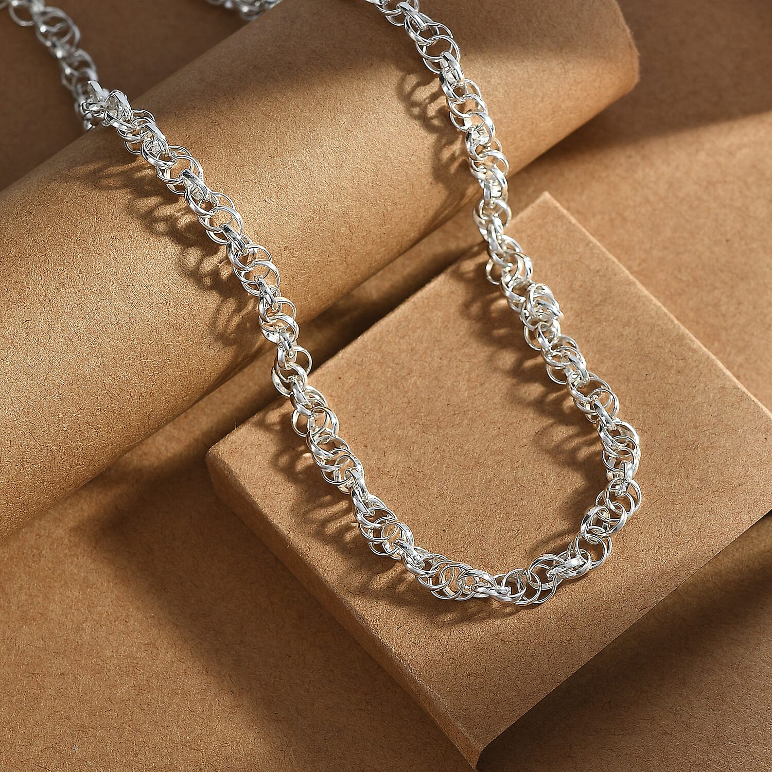 Sterling Silver Necklace (Size - 20), Silver Wt. 18.50 Gms.